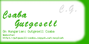 csaba gutgesell business card